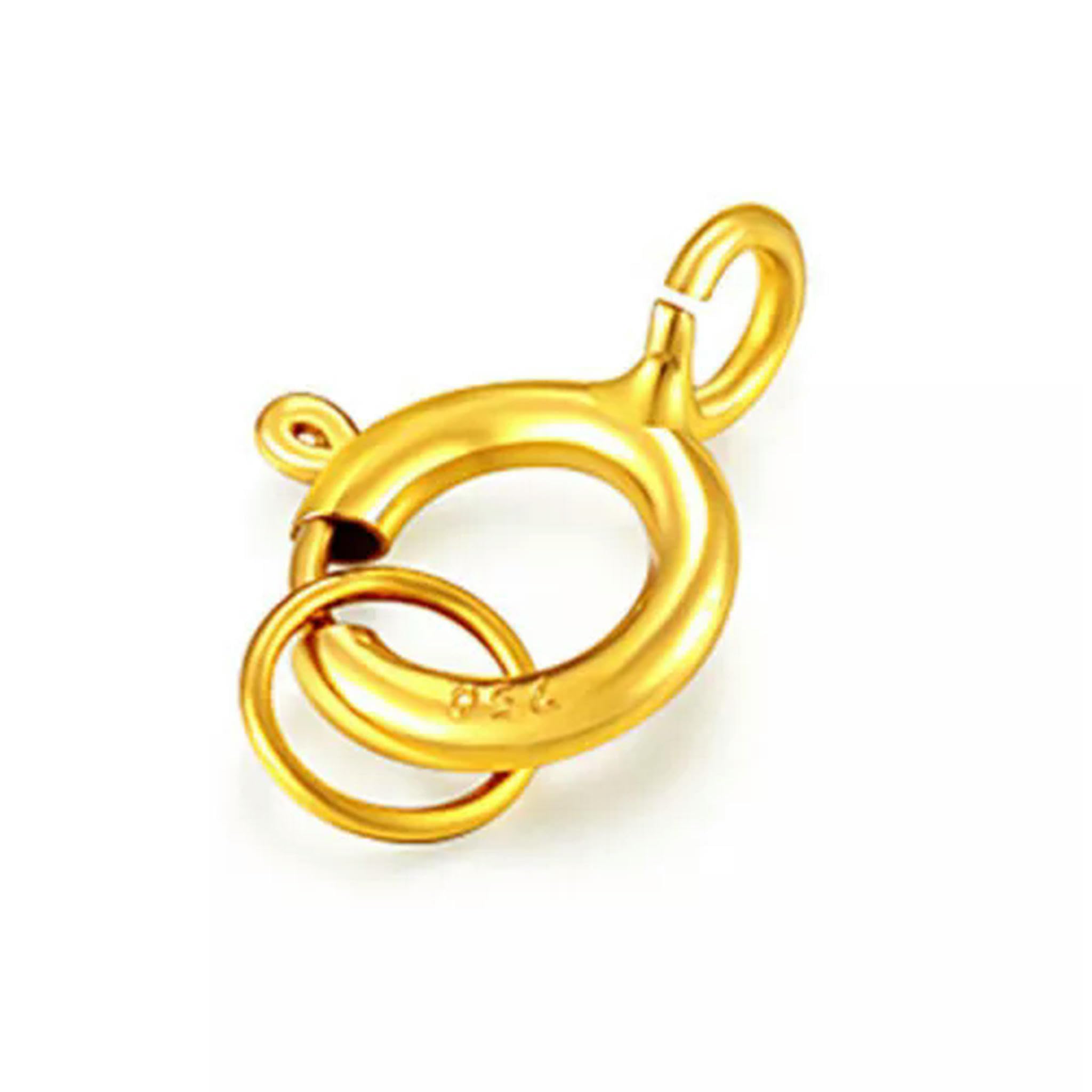 Fermoir à ressort en or jaune 18 carats, 1 pièce, réparation de Bracelets et colliers à faire soi-même