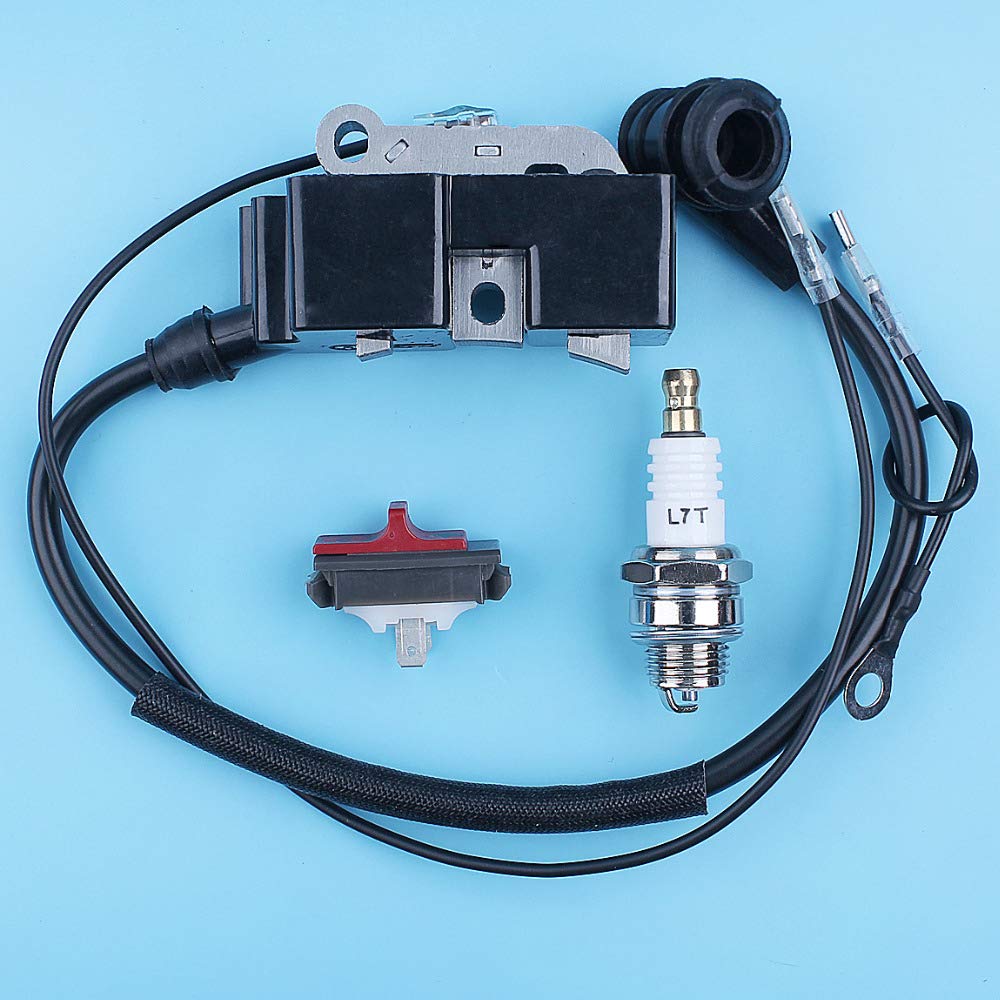Módulo de Bobina de Encendido, Interruptor de Parada de Emergencia, Kit Compatible con motosierras 357XP, 359, 455, 460, Rancher, 461, 350, 351, 353, 345, 335XPT y 338.
