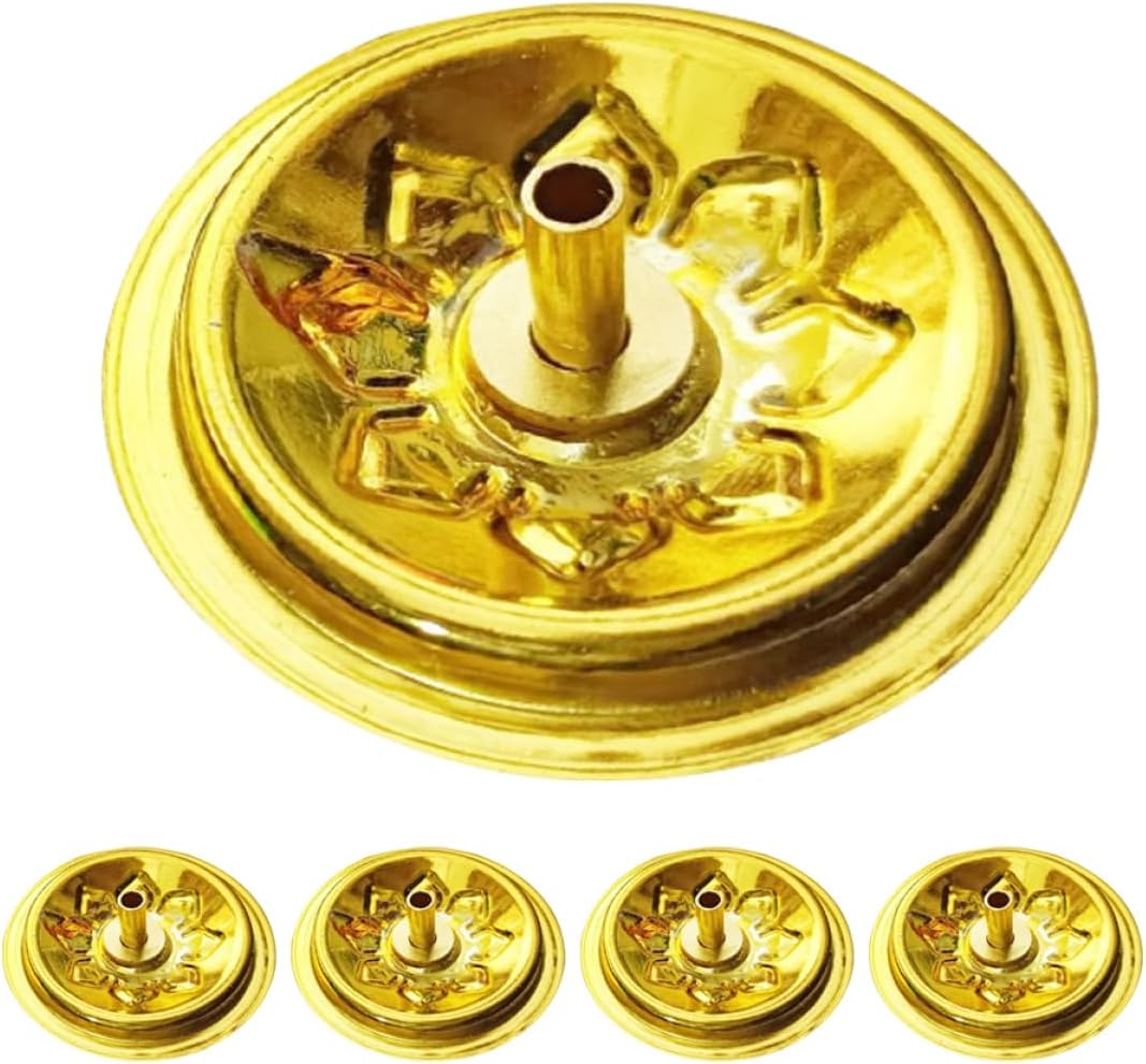 5pcs Metal Oil Lamp Wick Holder Durable Floating Wicks for Retro Oil Lamps Meditation and Decorative Use Easy to Install Versatile Replacement Core