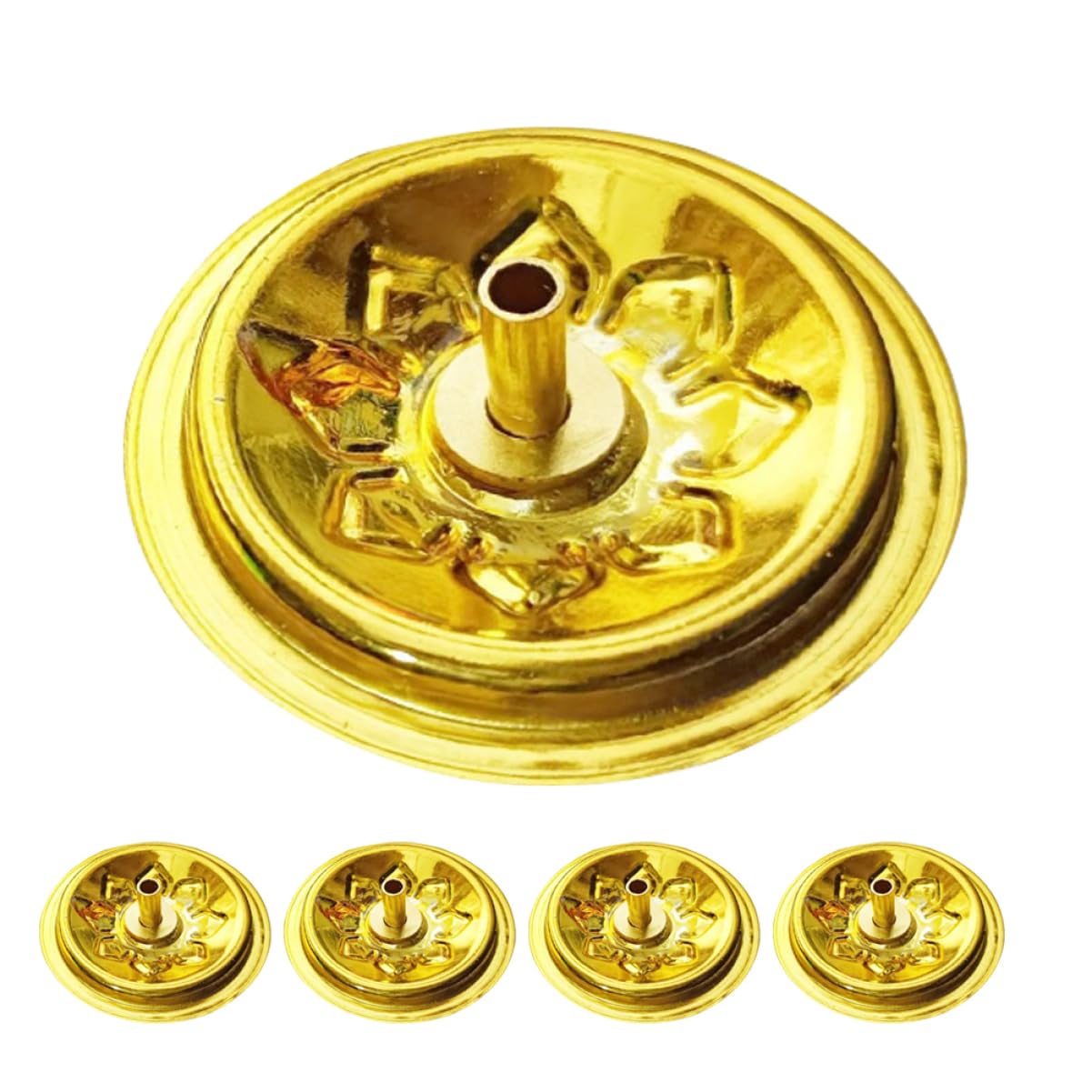 CORHAD 5pcs Portable Oil Lamp Wick Holders Floating Disc Bases for Kerosene Lamps for Temples and Outdoor Use Lightweight and Convenient Accessory