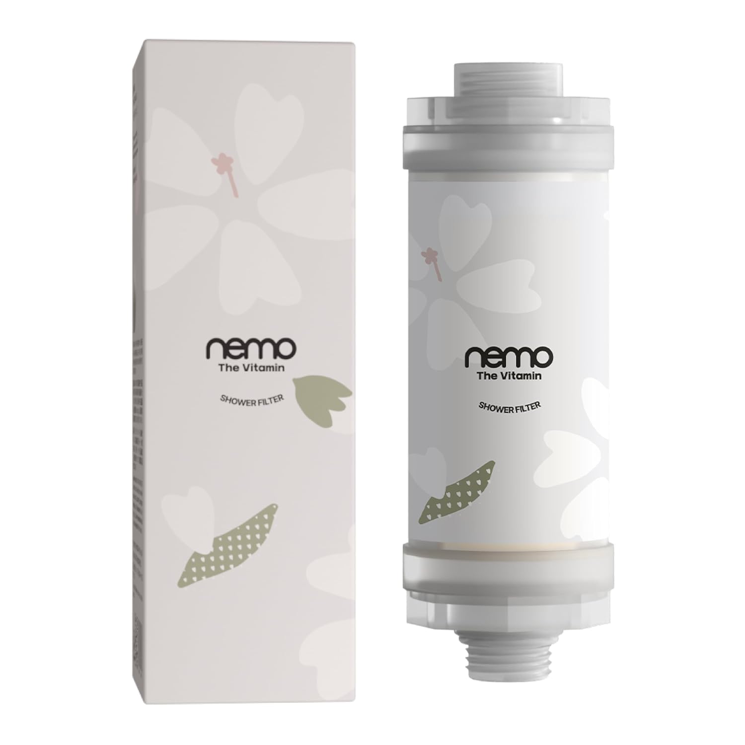NEMO Vitamin Shower Filter (Simple White Musk) | Made in South Korea | Vitamin C + Glycerin Enriched | For Soft Skin & Smo...