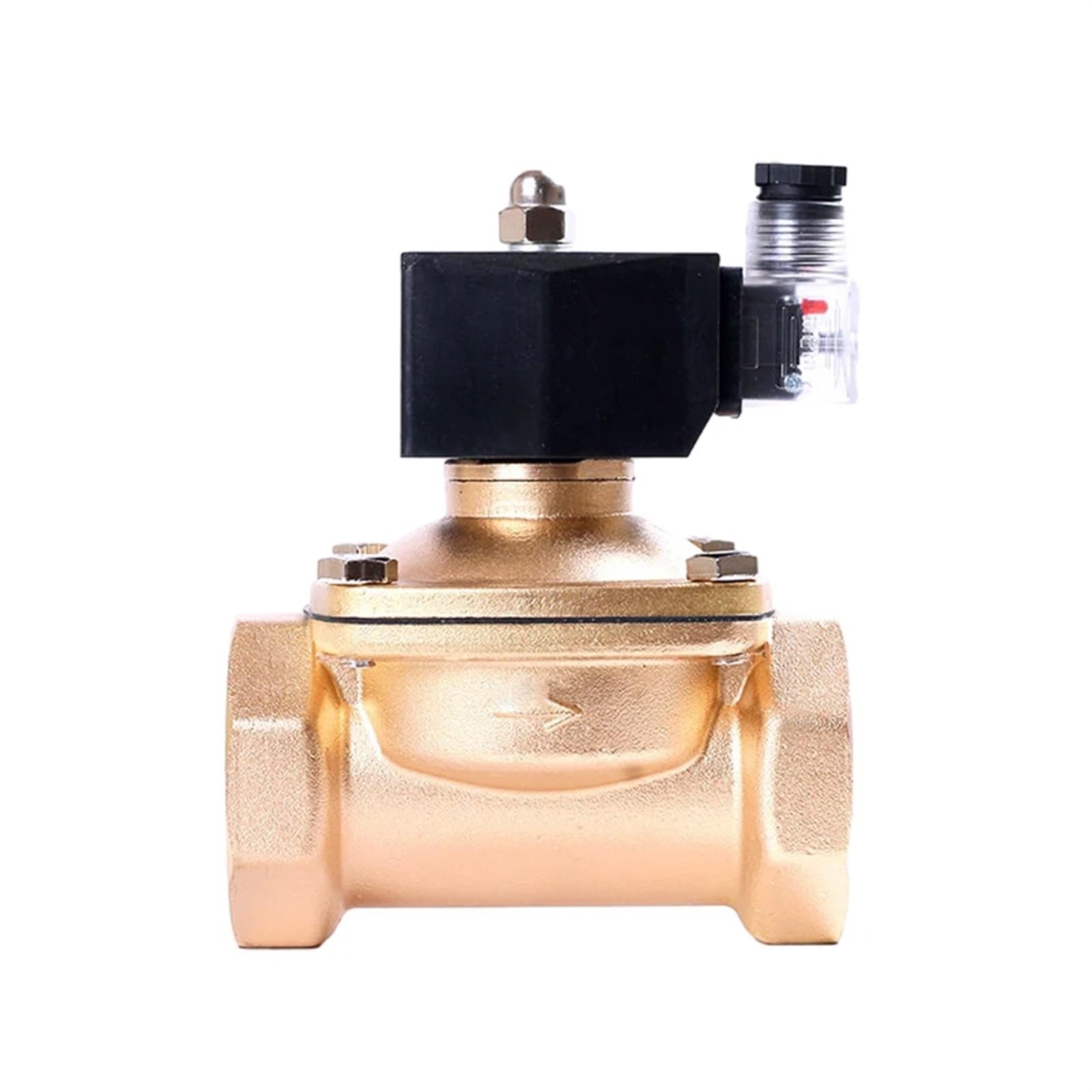 Yiqtjnzfgp Npt-24Vdc Dn50 Brass Waterproof Solenoid Valve Ip65 Normally Closed 2" Switch Water Valves 220V 24V 12V(Npt-24Vdc)