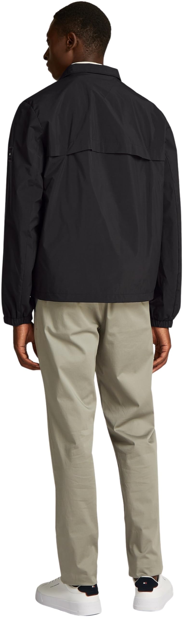 Tommy Hilfiger Herren Blouson Jacke Branded mit Reißverschluss, Schwarz (Black), XXL – Ansicht 2