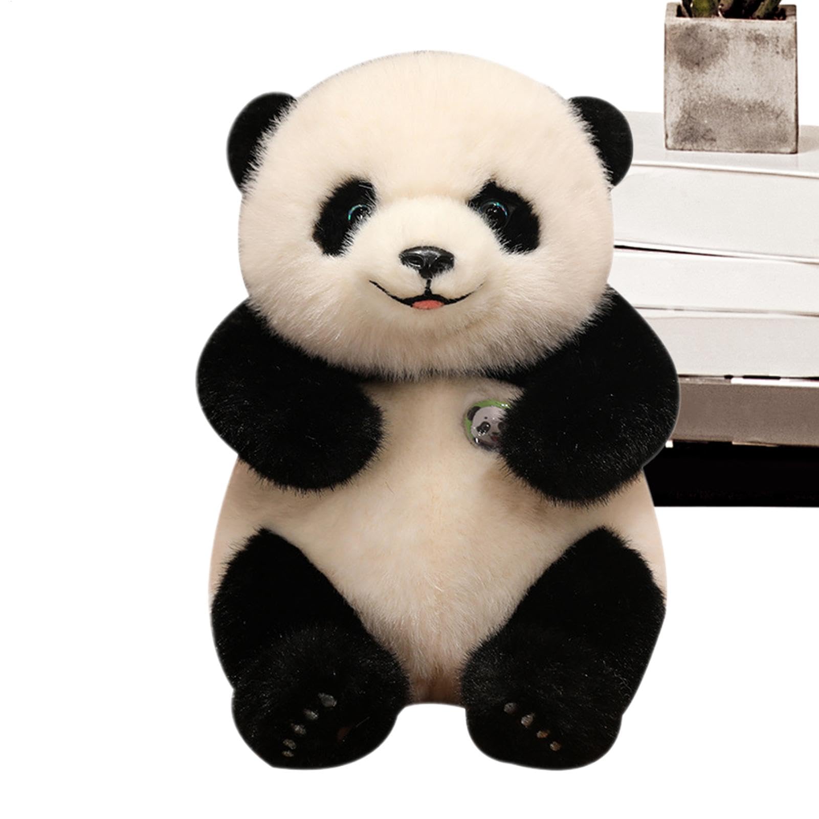 Panda de Peluche, Panda de Peluche,Lindo Oso Panda de Peluche - Cojines de Tiro del Juguete de la Felpa de los niños Animales de la decoración estética del Dormitorio para la Navidad del cumpleaños