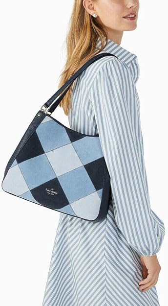 Kate Spade New York Women's Leila Patchwork Suede Medium Triple Compartment Shoulder Bag