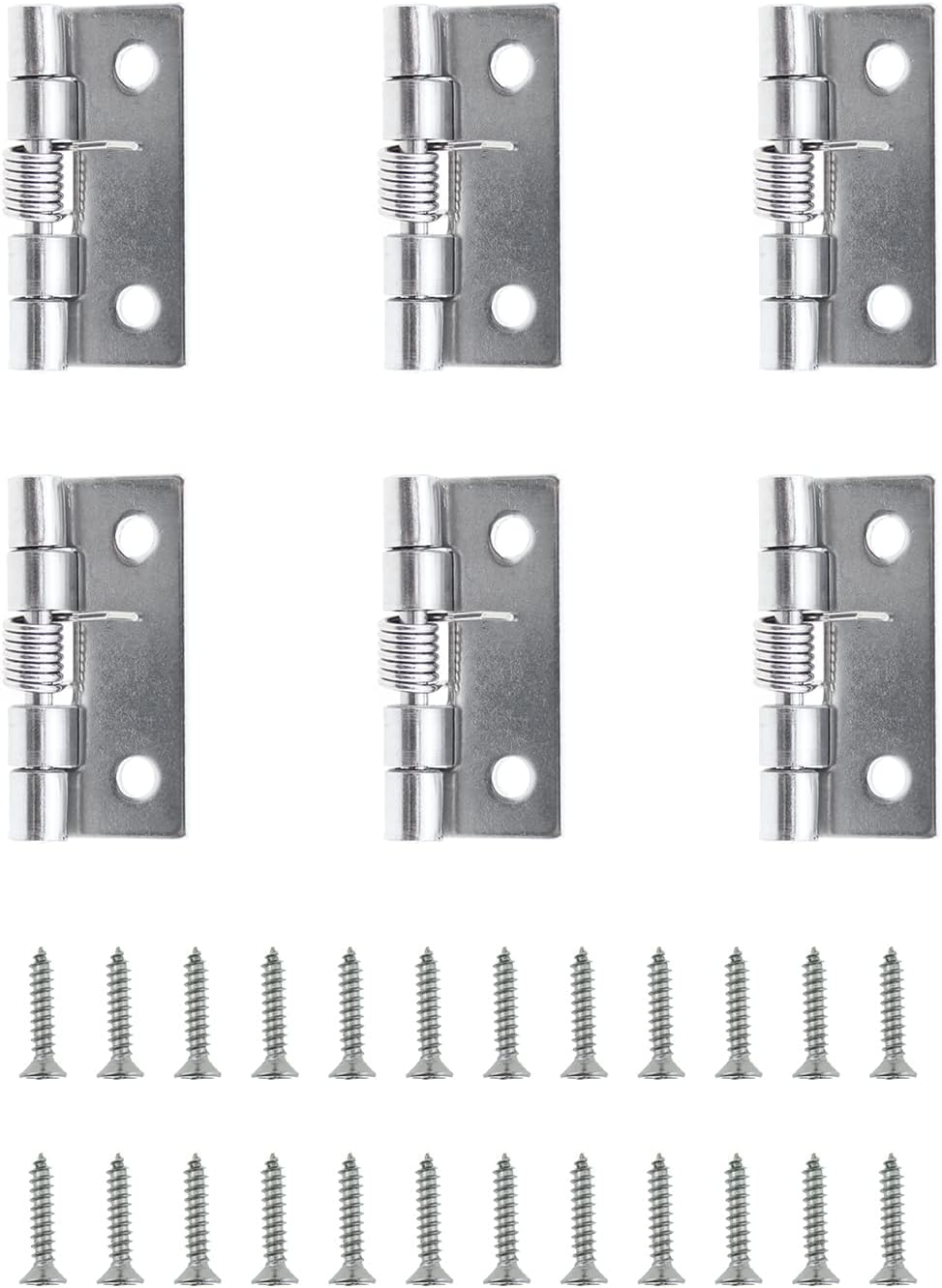 Spring Loading Hinges Maxmoral 6pcs Spring Loaded Hinges, 1.5 Inch Length, Stainless Steel ...