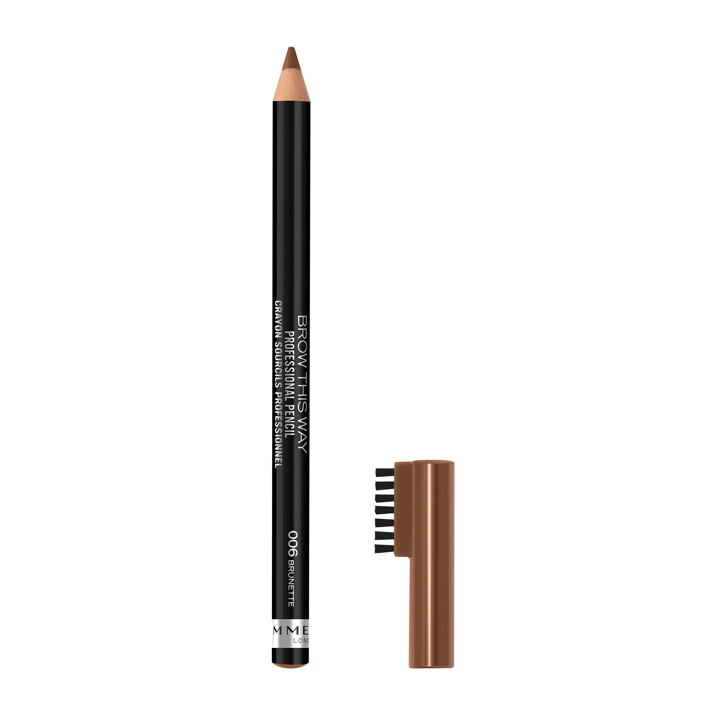 Rimmel London Brow This Way Pencil, 006 Brunette, 1.4g