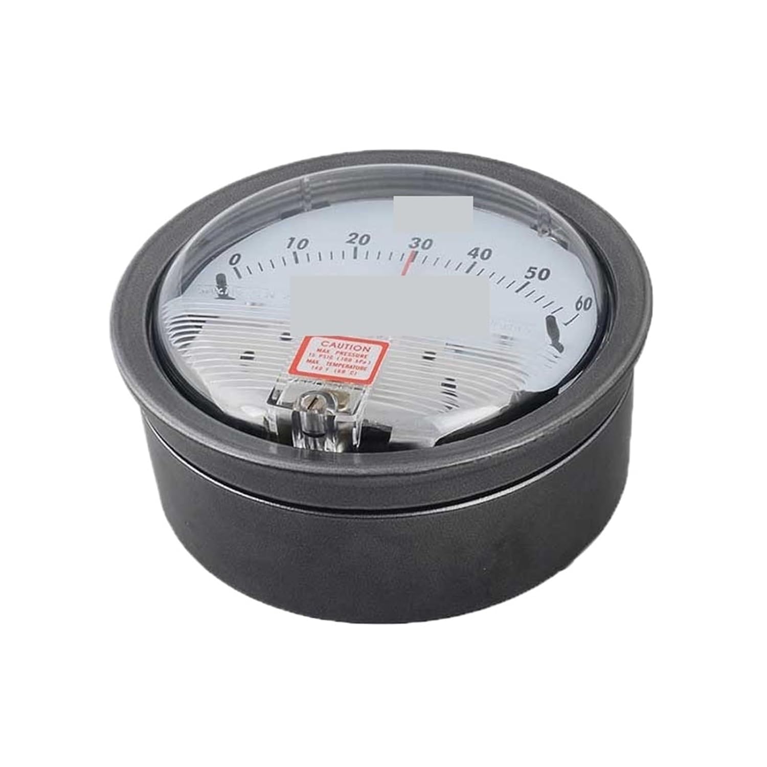1pc Differential Pressure Gauge Professional Barometer Aluminum Alloy Mechanic Customize Manometer for Medical Equipment etc.(0-1Kpa)