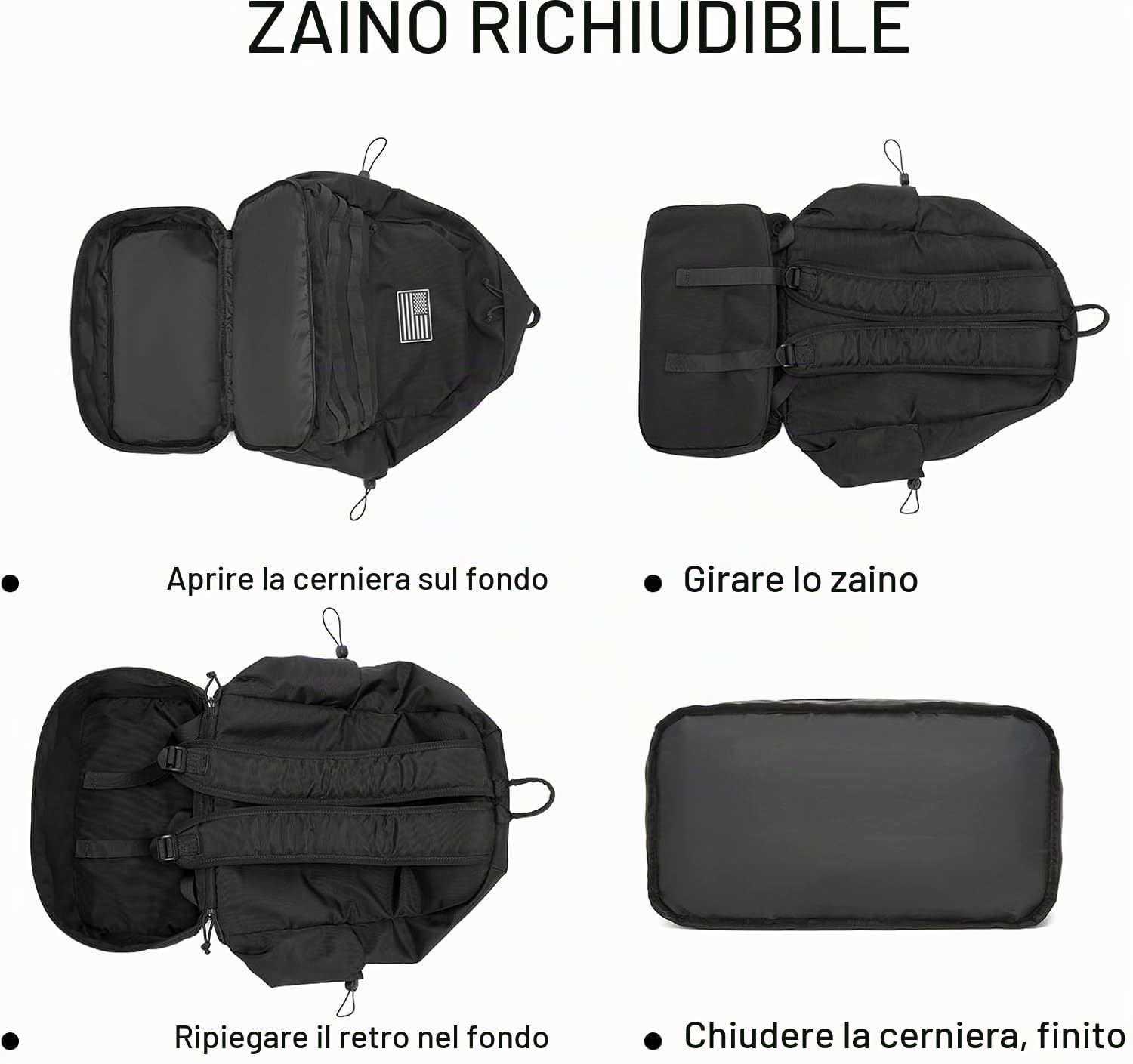 seyfocnia Zaino da palestra da uomo, zaino da viaggio impermeabile con scomparto per scarpe, leggero, borsa sportiva da palestra