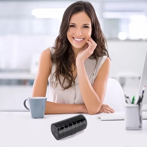 Miniatura 7 de Genogore Estuche organizador semanal de píldoras de 7 días, 2 veces al día, caja de píldoras AMPM para medicamentos, píldoras, vitaminas, aceite de