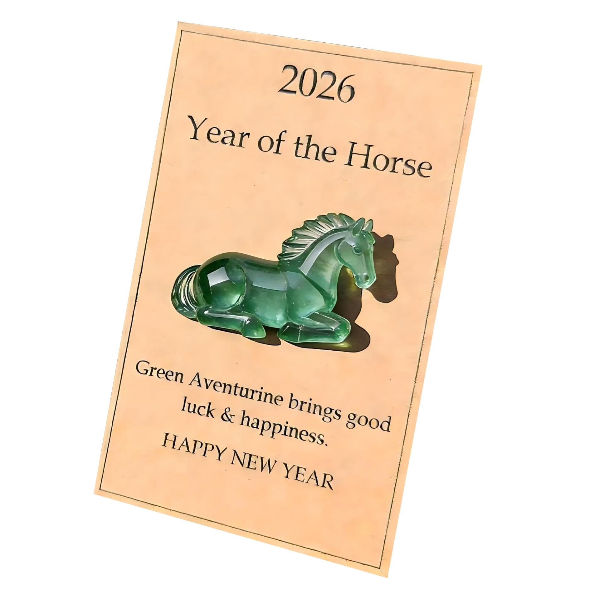 Laikoutd Horse Figurine Lucky Crystal for Car Dashboard Decoration Good Luck Decorative Gift Lucky Crystal
