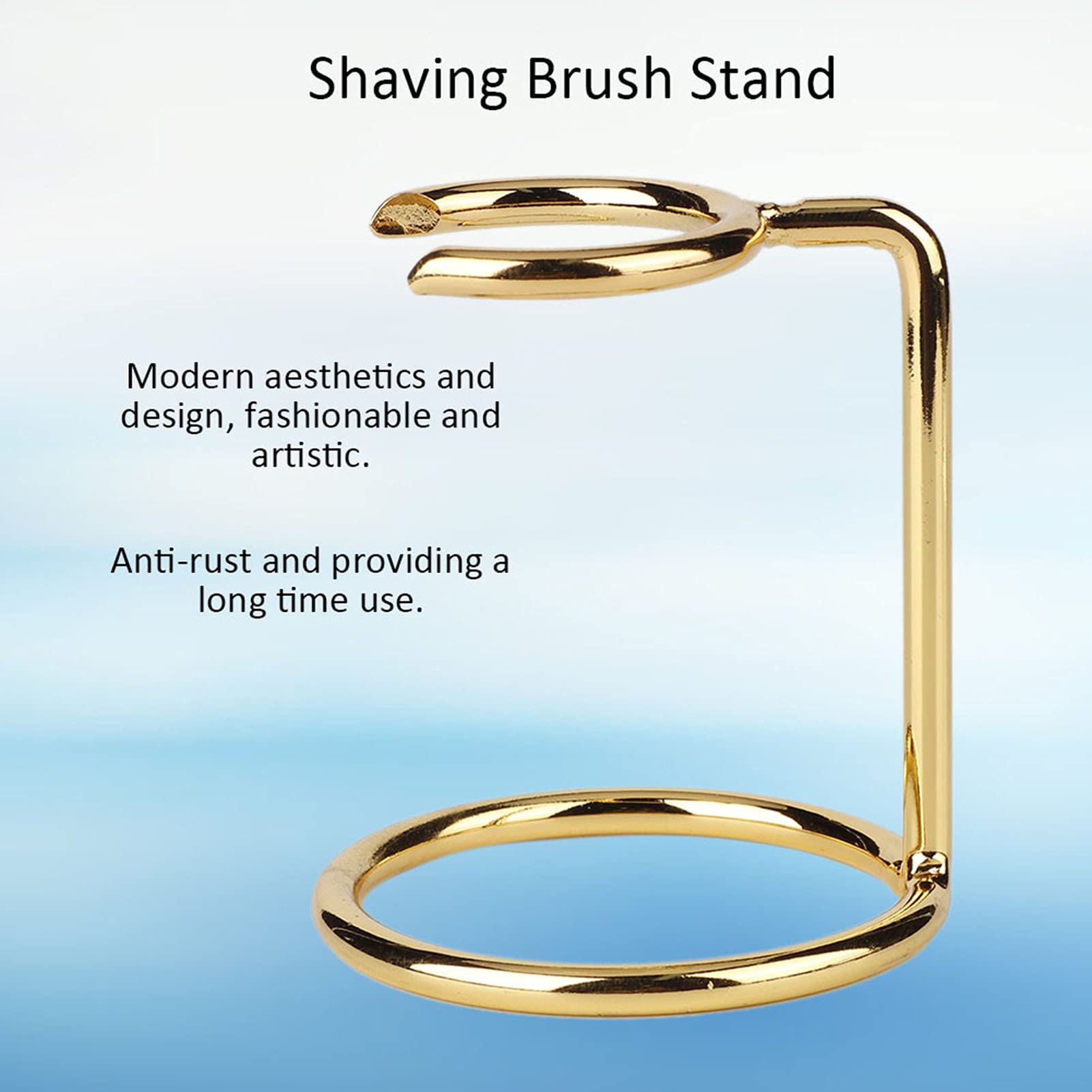 Dioche Shaving And Brush Stand, Shaving Brush Stand Stainless Steel Universal Size Stand Holder, for Shaving Brushes And Razors