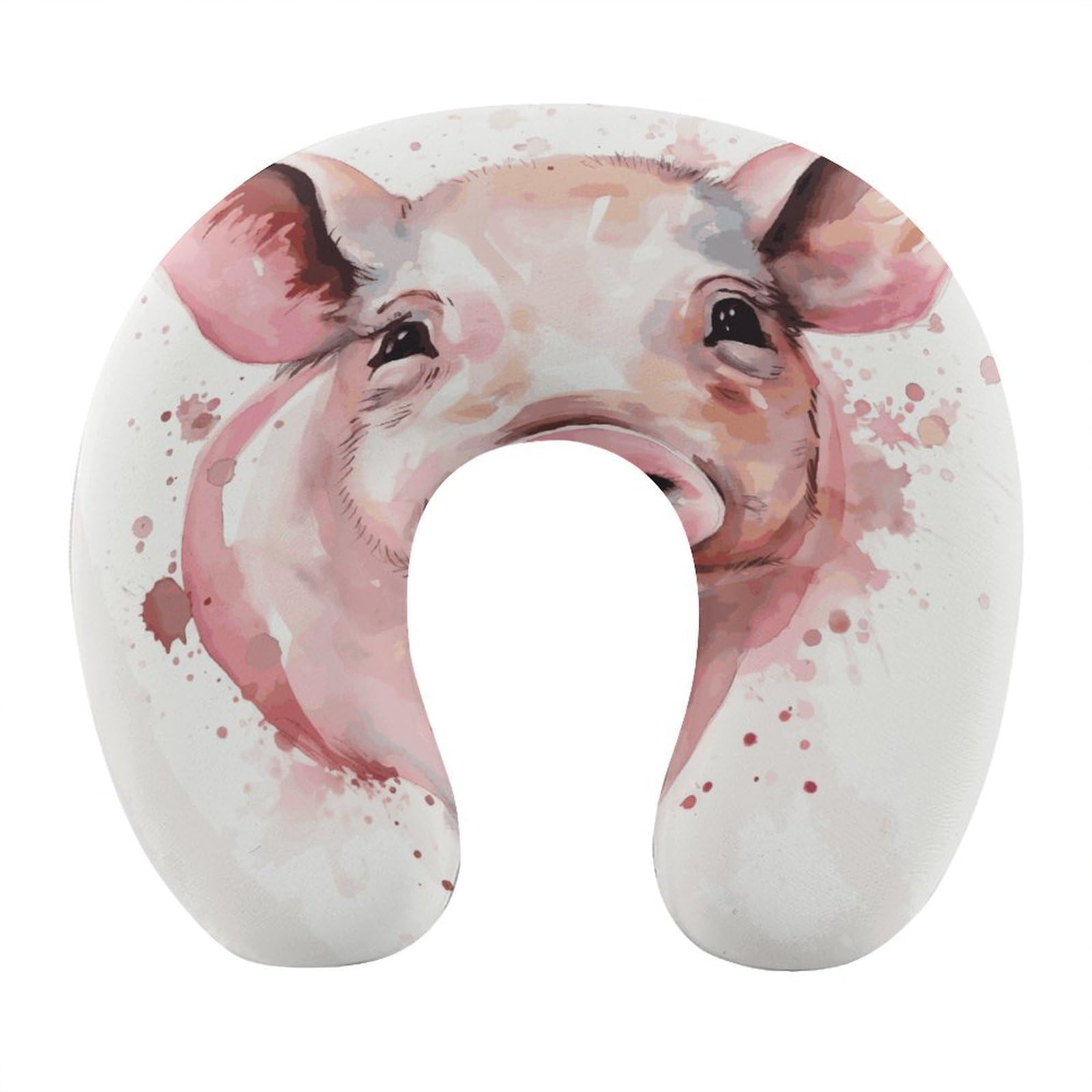 Adfgyerh Style Smiling (3) U-Shaped Pillow，Memory Foam Pillow Core，Cushion ，Provide Neck Support ，Travel Pillow，Suitable For Airplanes, Cars, Homes, And Offices.