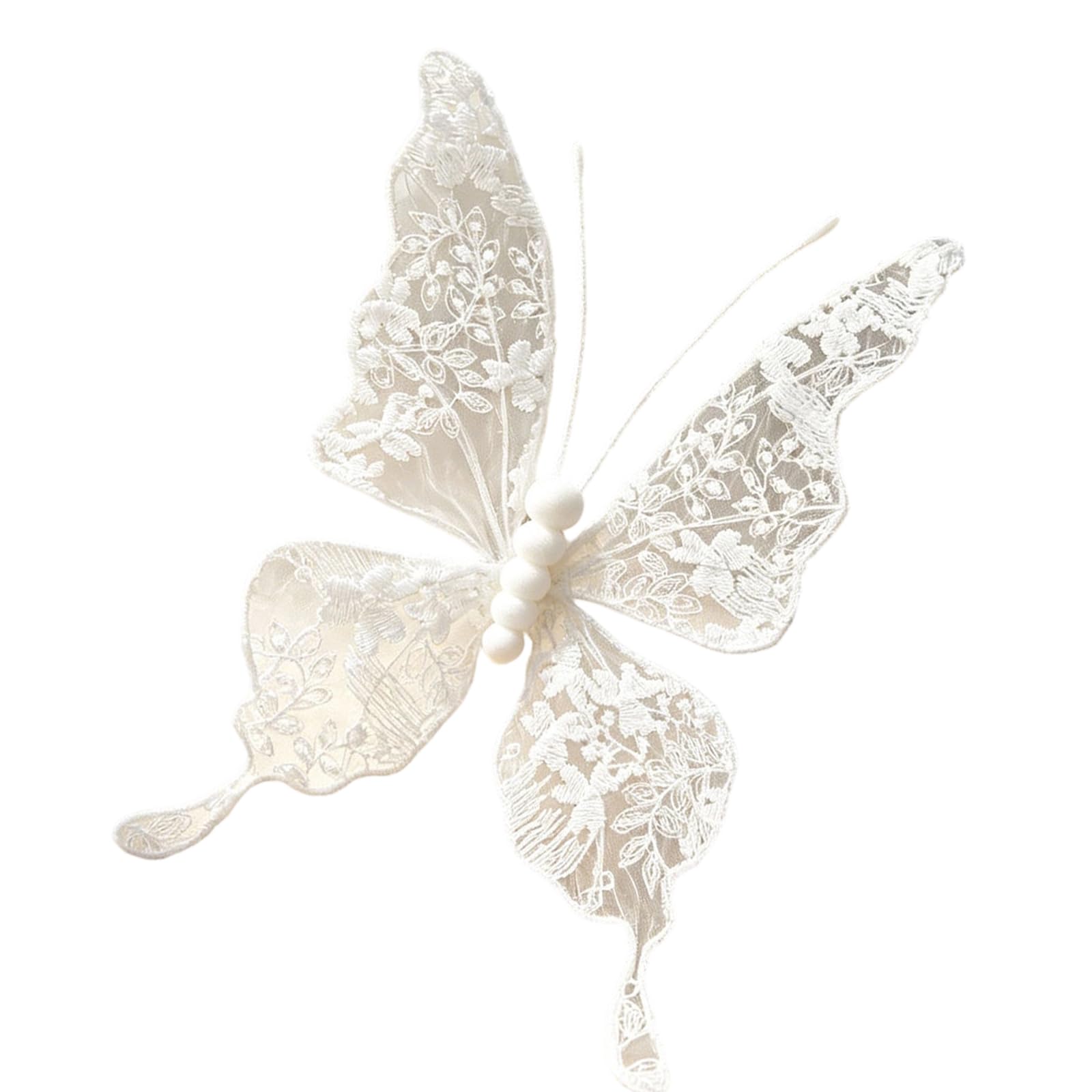 APGLSXY Artificial Butterfly Wall Ornament 32X20CM Lace Gauze Butterfly Decoration for Wedding Reception and Banquet Backdrops Home Deck Butterflies