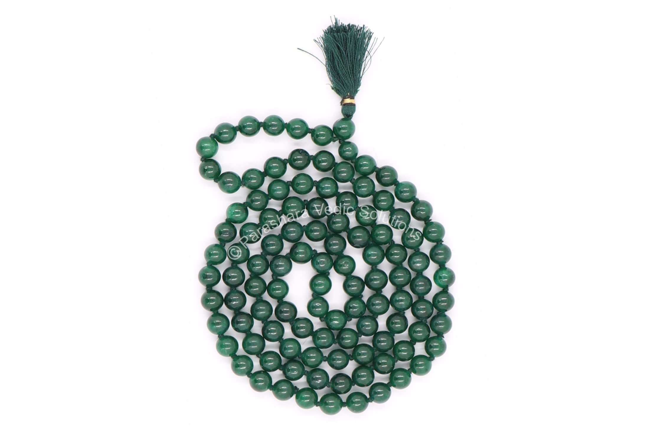 Green Hakik Mala - Authentic Agate Prayer Beads -4