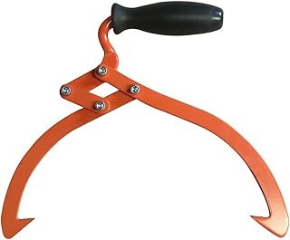 16" Log Tongs Logging Skidding Tongs Non-Slip Grip- Log Lifting, Handling, Dragging & Carrying Tool