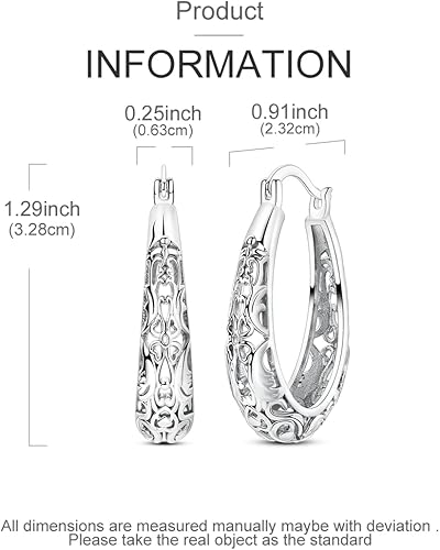 Miniatura 3 de NARMO Aretes de aro de plata de ley 925 para mujer, hipoalergénicos, ligeros, simples, arracadas, trenzados, coloridos aretes de aro con circonita