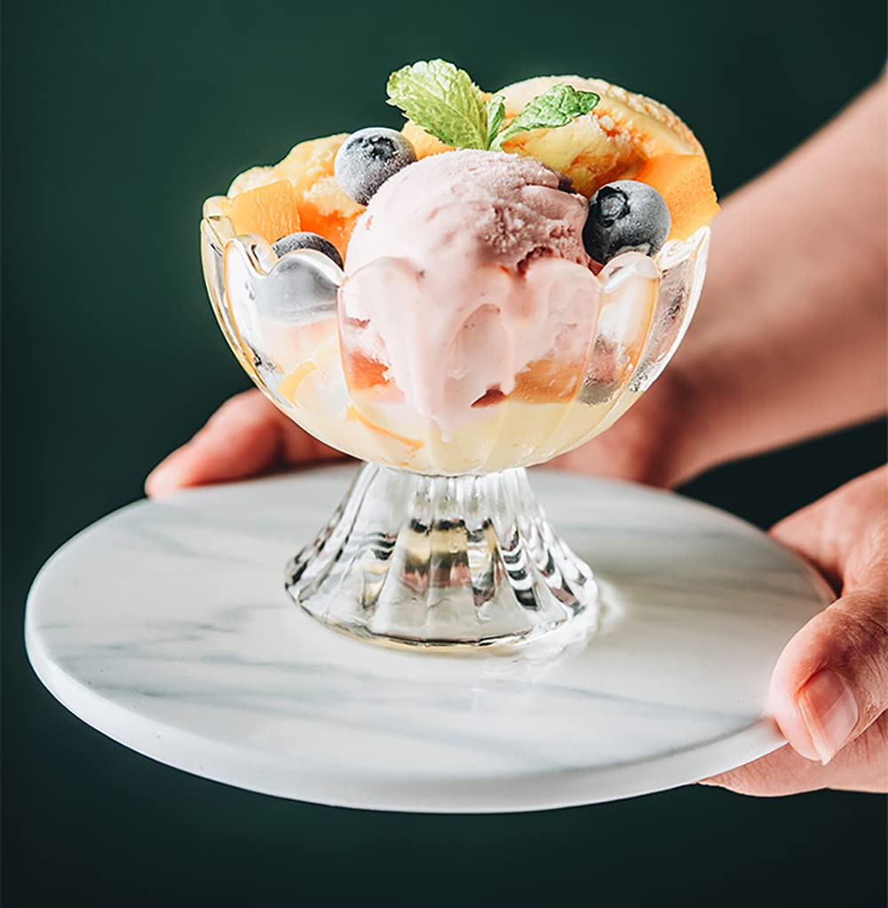 Lot de 6 bols à dessert en verre – 150 ml – Gobelets à dessert en verre pour dessert, sundae, crème glacée, salade, cocktail, condiment, trifle