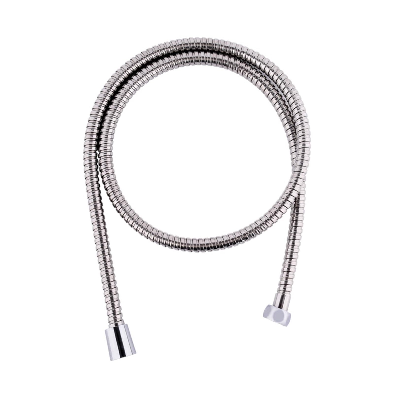 Manguera de ducha flexible de acero inoxidable con doble bloqueo, diseño antitorceduras para aplicaciones de baño y ducha, resistente a alta presión, fácil instalación