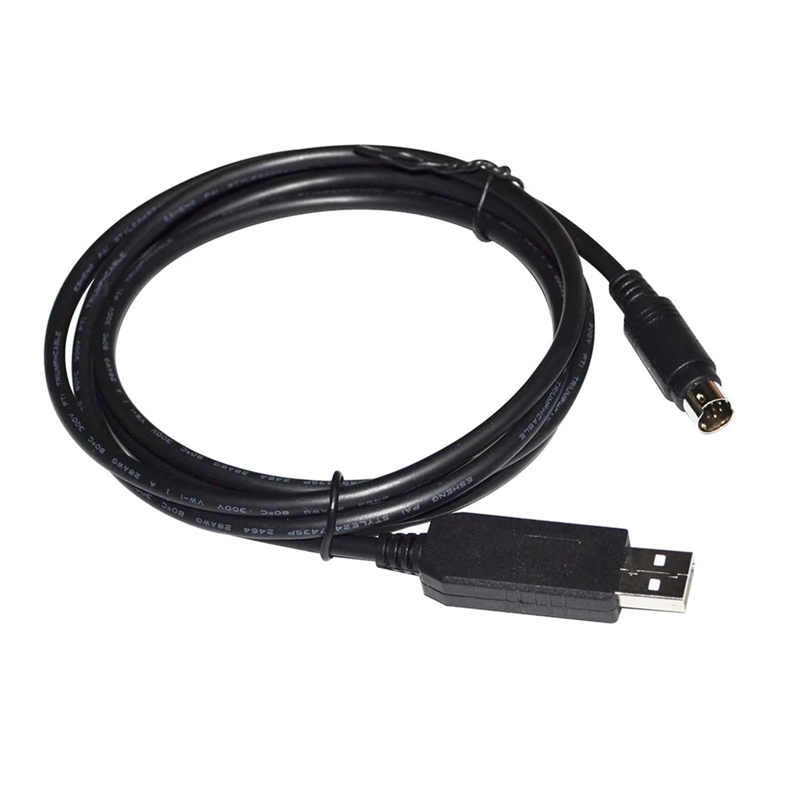 Adaptateur USB vers Mini DIN 8 Broches MD8 mâle FT232RL, convertisseur RS232, câble série for Sound Canvas SC Series vers PC(3 Metre,USB to MD8 (FT232RL))