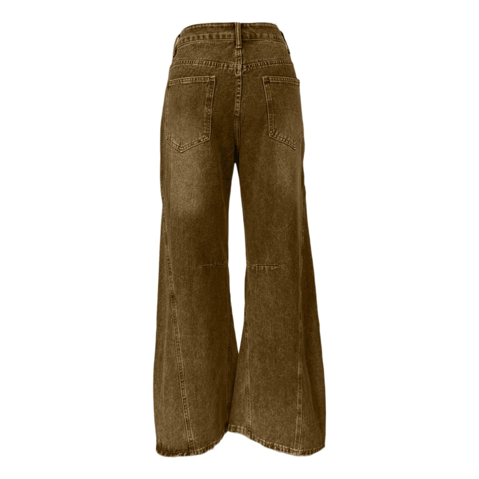 Ropa Mujer De Vaqueros Casual Pantalones Vintage Baile Urbano Jeans Anchos Wide Leg Talla Grande Elasticos Cargo Y2K Tallas Grandes