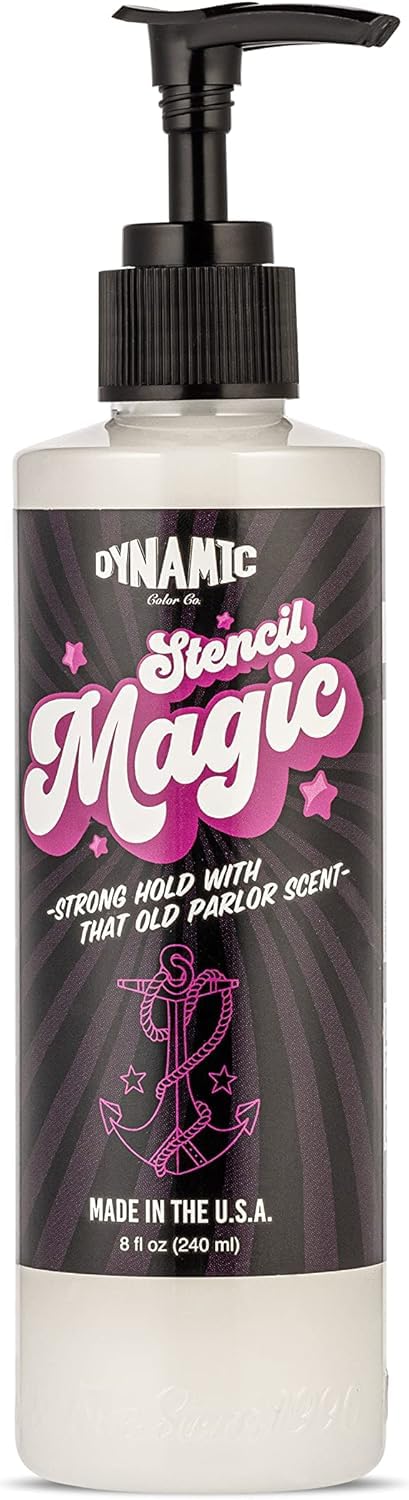 Stencil Magic Tattoo Stencil Transfer Gel 8oz - Professional Tattoo Transfer Solution, Fast Drying, Long Lasting Hold, Safe, Non-Toxic, USA Made-image-13