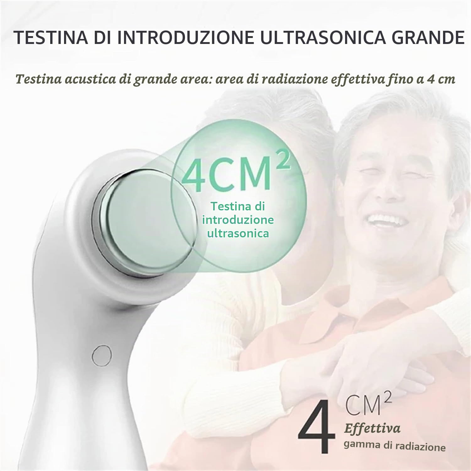 Macchina di Ultrasuono Dell'attrezzatura di Fisioterapia Terapeutica, 3 Livelli di intensità, trattamenti dolorifici, infortuni Sportivi, estetici, Uso domiciliare e Professionale