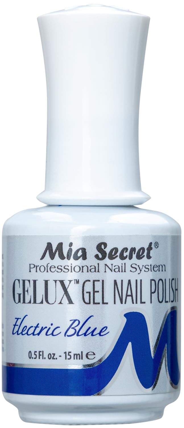 Mia Secret Gelux Nail Polish 0.5 Oz UV Gel-SOAK Off - New Shades 2017 U Pick (Electric Blue)