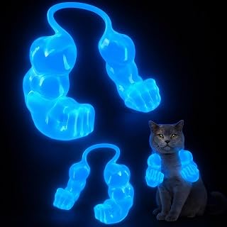 Muscular Cat Neck Arm Accessory, Ideal for Pet Costume Dress-Up. (NightGlow)