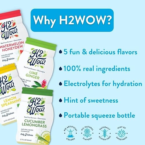 Miniatura 2 de Gotas orgánicas y naturales extractos de fruta real, un toque de Stevia orgánico, 2.1 onzas botellas variadas, 4 paquetes