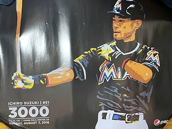 Amazon.co.jp: イチロー 3000本安打 マーリンズ マイアミ