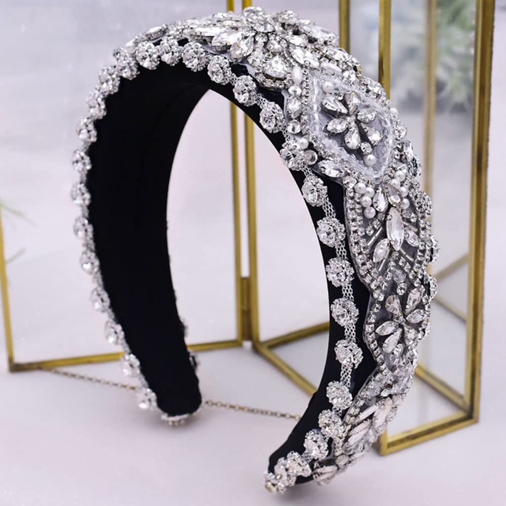 Opaska do włosów RhineStone dla kobiet Dziewczyn Head Biżuteria Stroiki dla kobiety Włosy na ślub