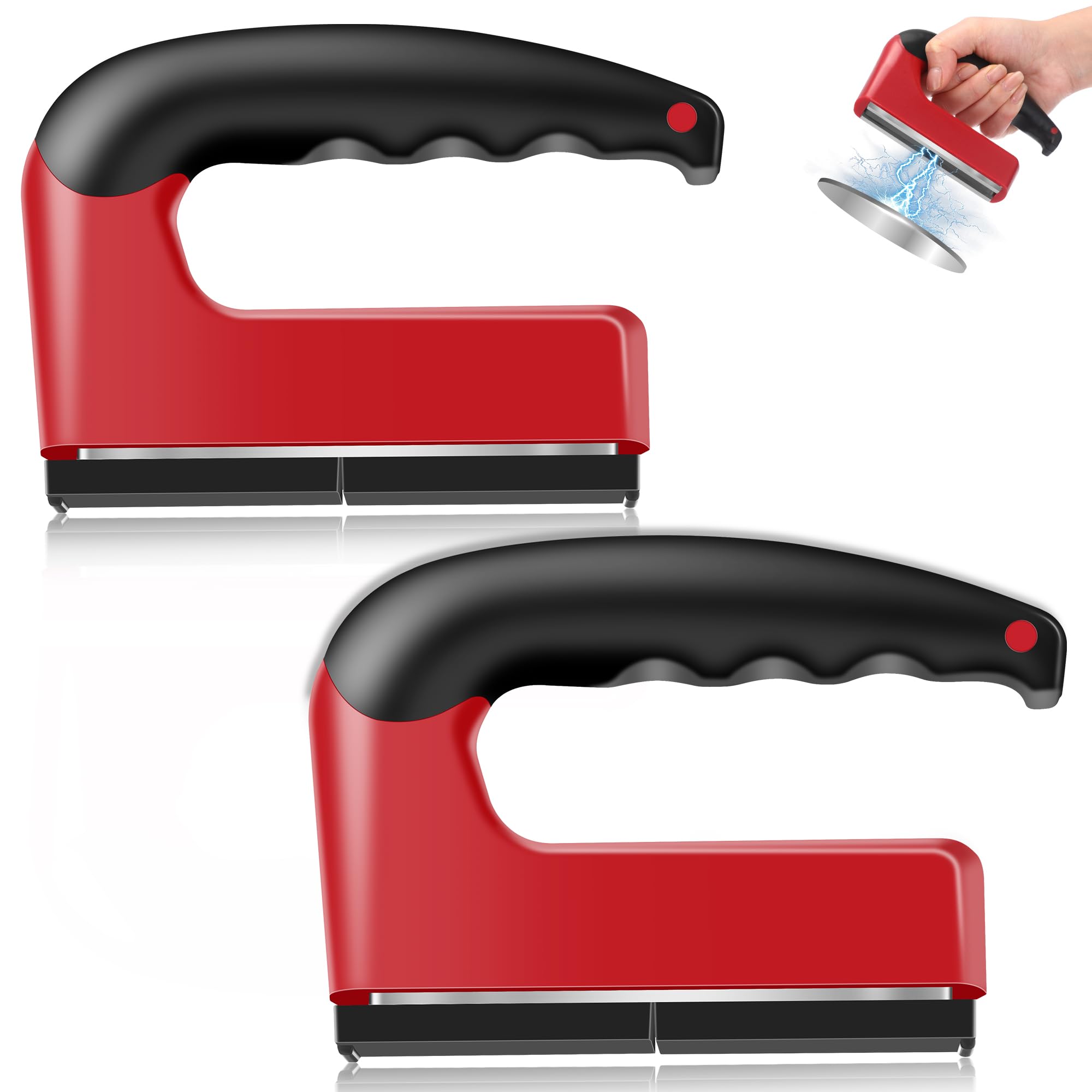 Powerful 100 Lb Magnet with Handle - 2 Pack -1