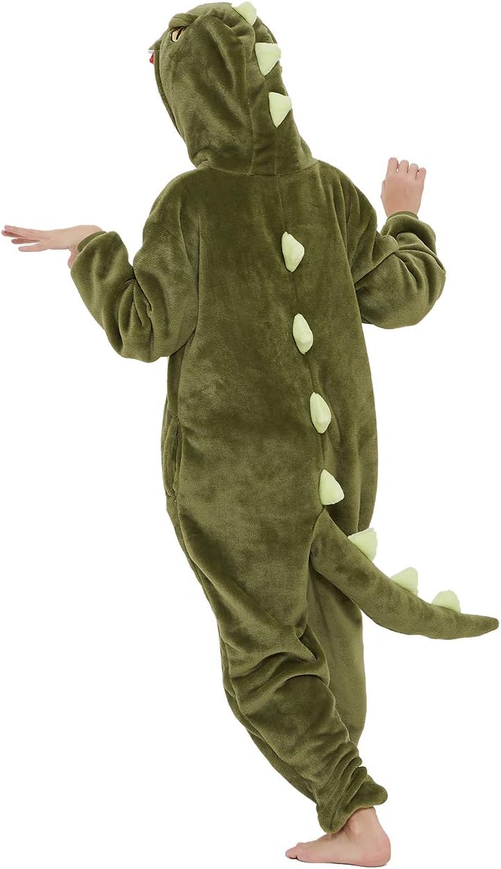 Kids Dinosaur Onesie T-Rex Dragon Animal Costume Girls Pajamas Boys One Piece Cosplay Halloween Christmas - Image 4