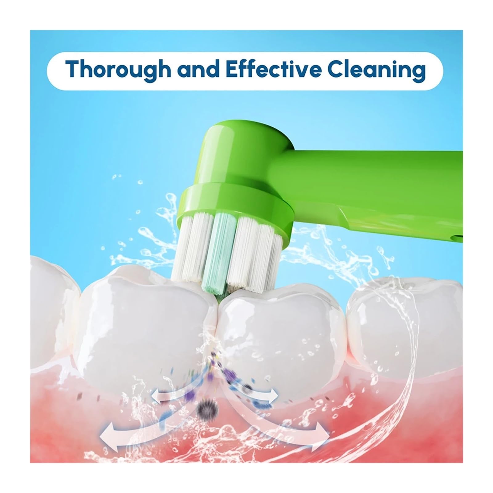 Testine Di Ricambio For Spazzolino Elettrico, Compatibili Con Oral-B,
