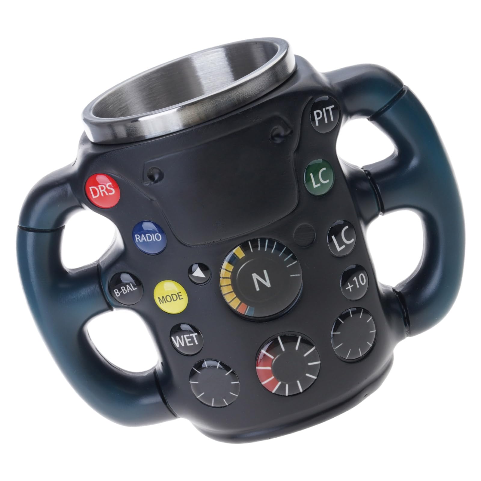 hogtnd Thermal Insulated Nonrust Steel Cup with Handle Resin Coated Beverages Motorsport Collectors Nonrust Steel Themed Thermal Mugs