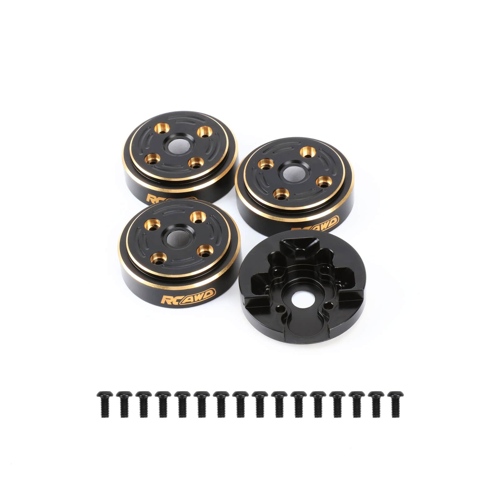 RCAWD Portal Axles Brass Weights 148g for FMS FCX24 Power Wagon, Smasher,K5 Blazer & FCX18 LC80 Land Cruiser 80 Upgrades, 1/24 1/18 Front & Rear Set Parts Black
