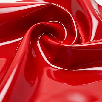 0.4 mm Latex Sheet,High Elasticity Rubber Sheets for DIY Latex Clothing Sheet Length 1 m,Width 1.1 mRed