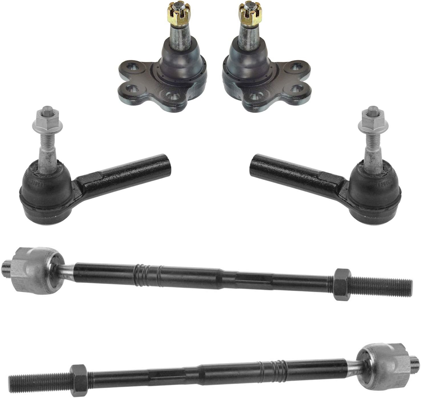TRQ Front Steering & Suspension Kit Ball Joint Tie Rod Compatible with 2010-2017 Chevrolet Equinox GMC Terrain