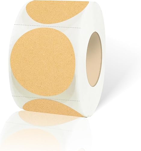 STARLIBOO Calcomanías de punto kraft, calcomanías circulares de papel kraft de 1.5 pulgadas, calcomanías redondas de precio, calcomanías para STARLIBOO Calcomanías de punto kraft, calcomanías circulares de papel kraft de 1.5 pulgadas, calcomanías redondas de precio, calcomanías para