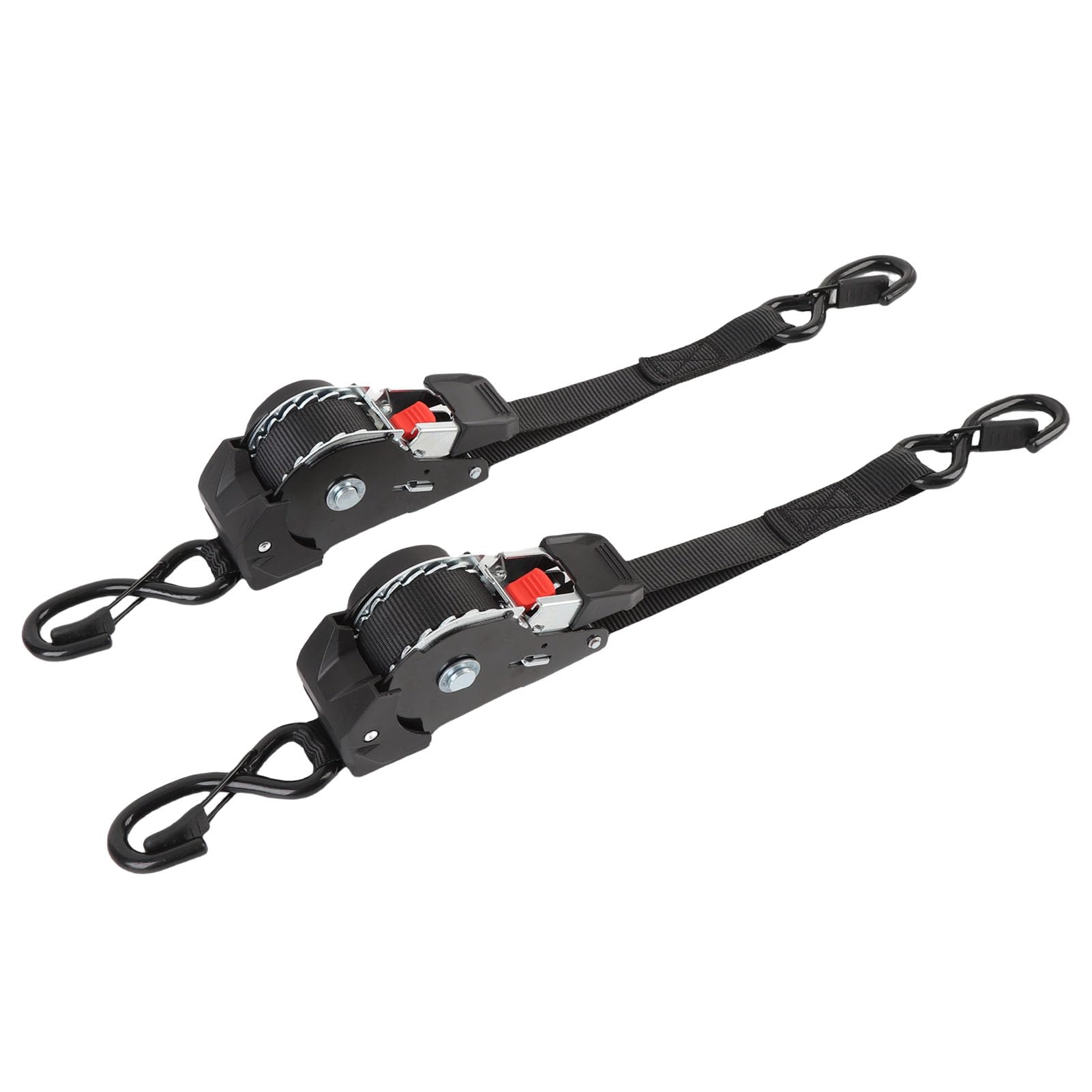 Srliya Sangles à Cliquet Robustes, Résistance à la Rupture de 1 760 Lb, Sangles D'arrimage Rétractables pour Bateaux, Motos de Jet Ski, Sangle à Cliquet Automatique de 10 Pieds avec Crochets en S pour