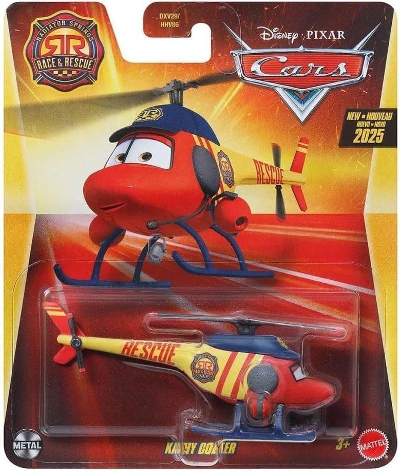 Mattel Cars Radiator Springs Race and Rescue 2025 1:55 Scale Diecast Vehicles (Kathy Copter)