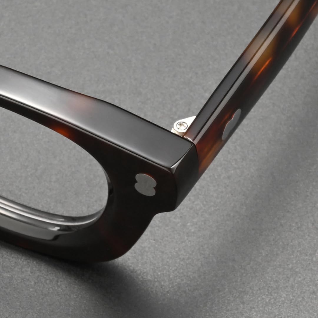 Montura de gafas de sol de acetato para hombre, gruesa, estilo retro, hechas a mano.
