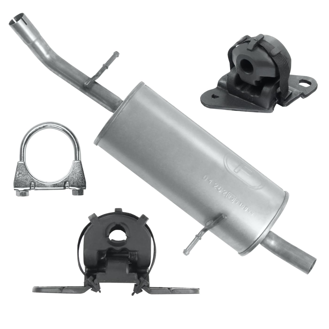 POLMOstrow Auspuff für Citroen C3 1 I 2002-2009 | Endtopf, Motoren: 1.1 - 1.4 | Cabrio, Fließheck