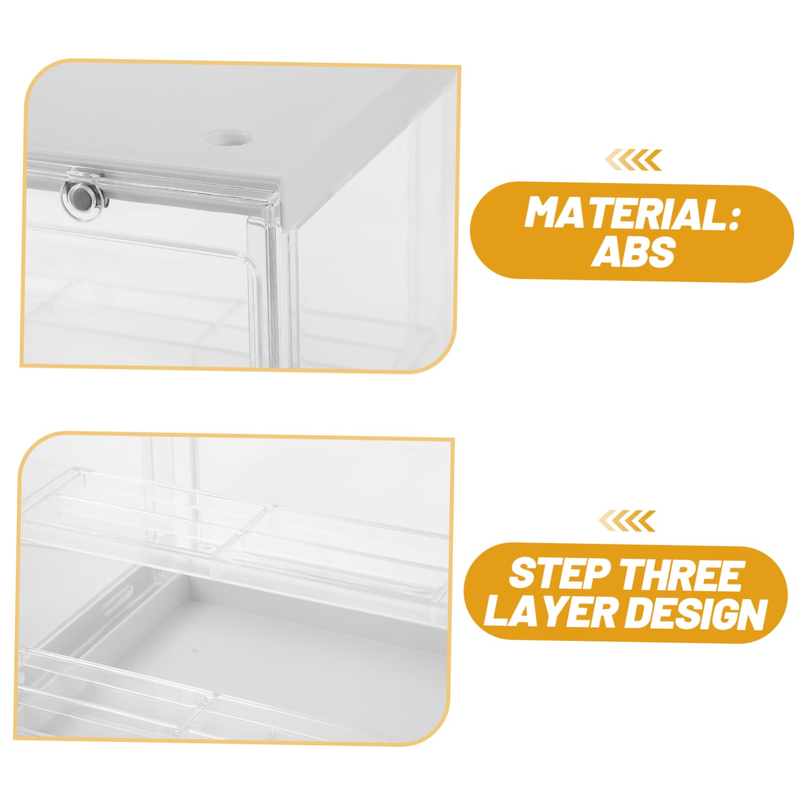 Caja de Exhibición para Figuras de 3 Capas en Abs Transparente