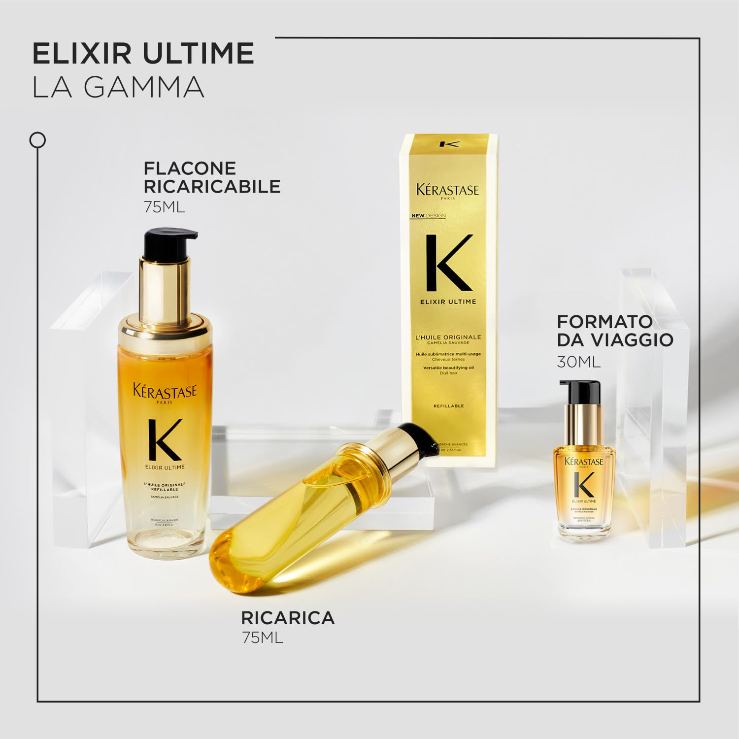 Kérastase L'Huile Originale Elixir Ultime Olio Per Capelli Secchi e Spenti 75 ml