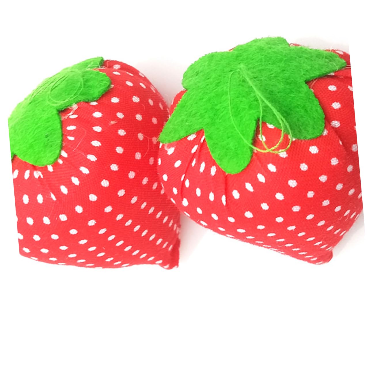 KALLORY DIY Handcraft Sewing Tool 10pcs Strawberry Shaped Pin Holder for Embroidery Floss