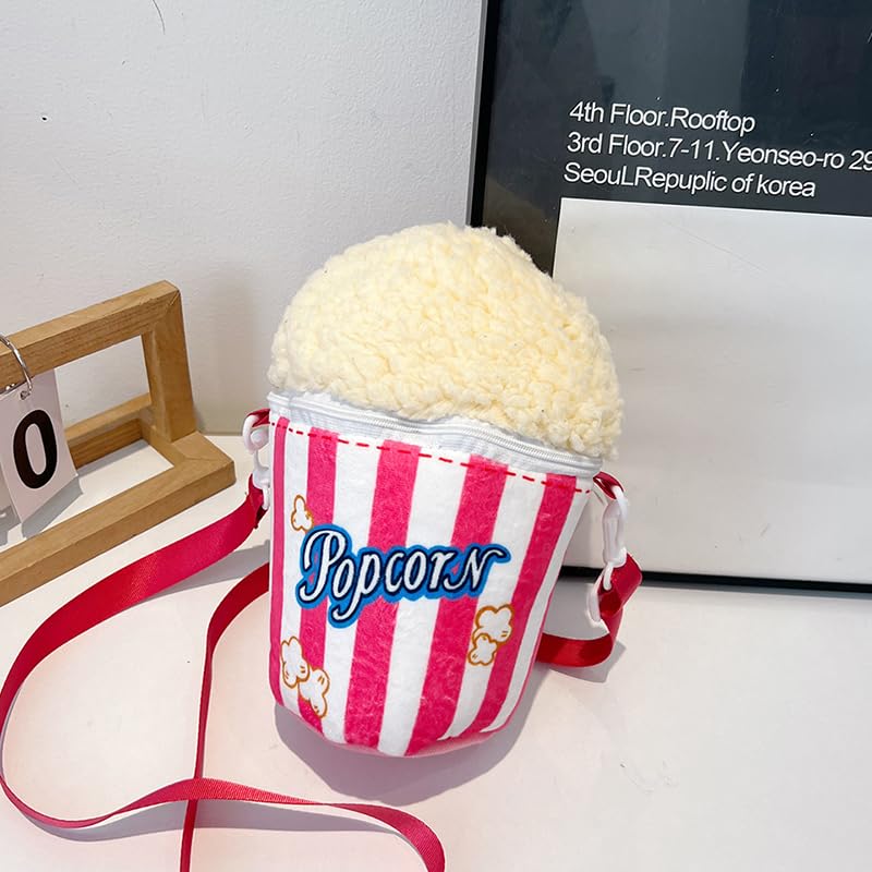Women Cute Shoulder Bag Adjustable Strap Creative Crossbody Bag Small Popcorn Sling Bag Girl Daily Bag3