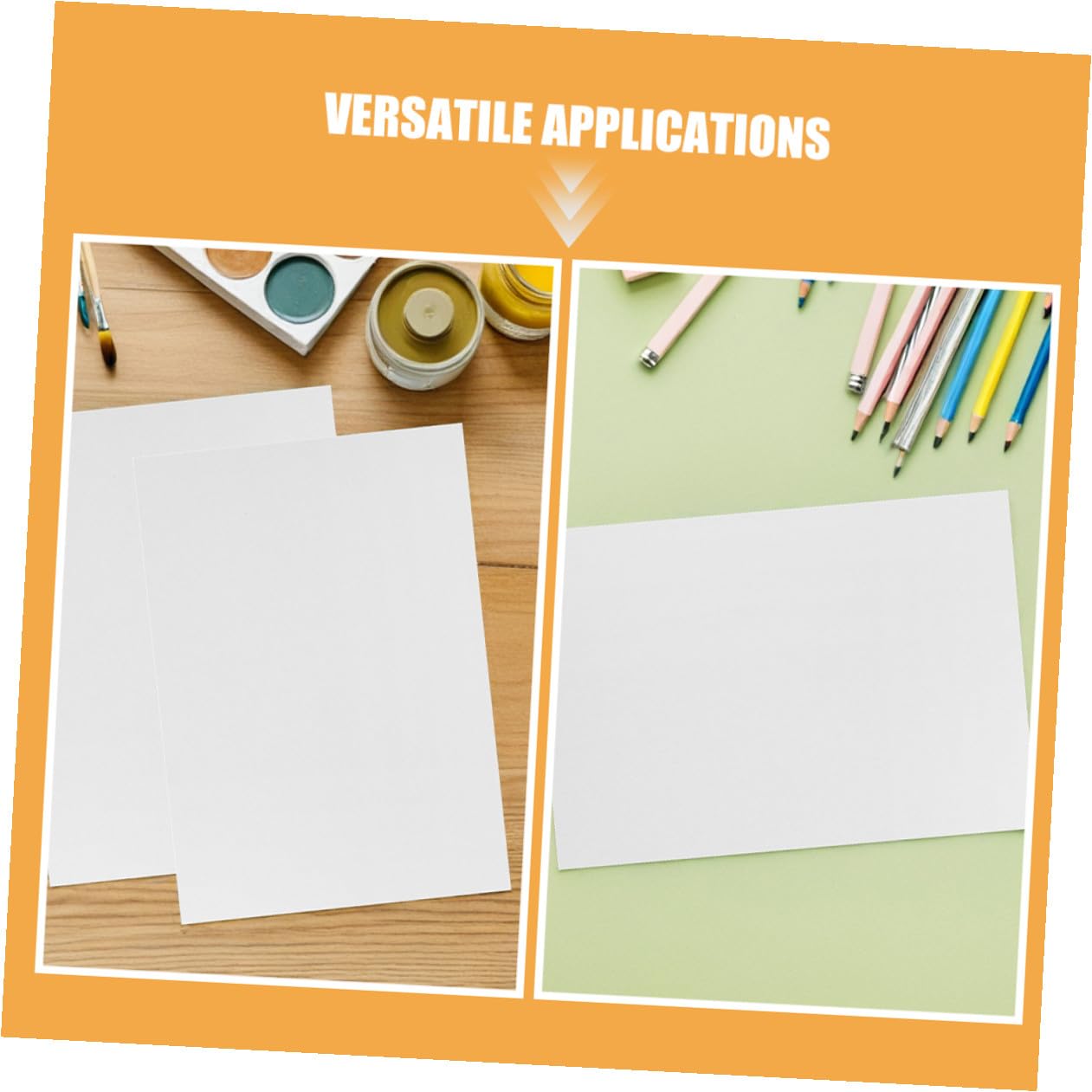 Hemobllo 100pezzi Carta per Stampe Bianca per Dipingere e Lavori Artigianali Carta per Acquerelli e Pittura Dita Blocco per Pittura per Ragazzo Ragazza Piccoli