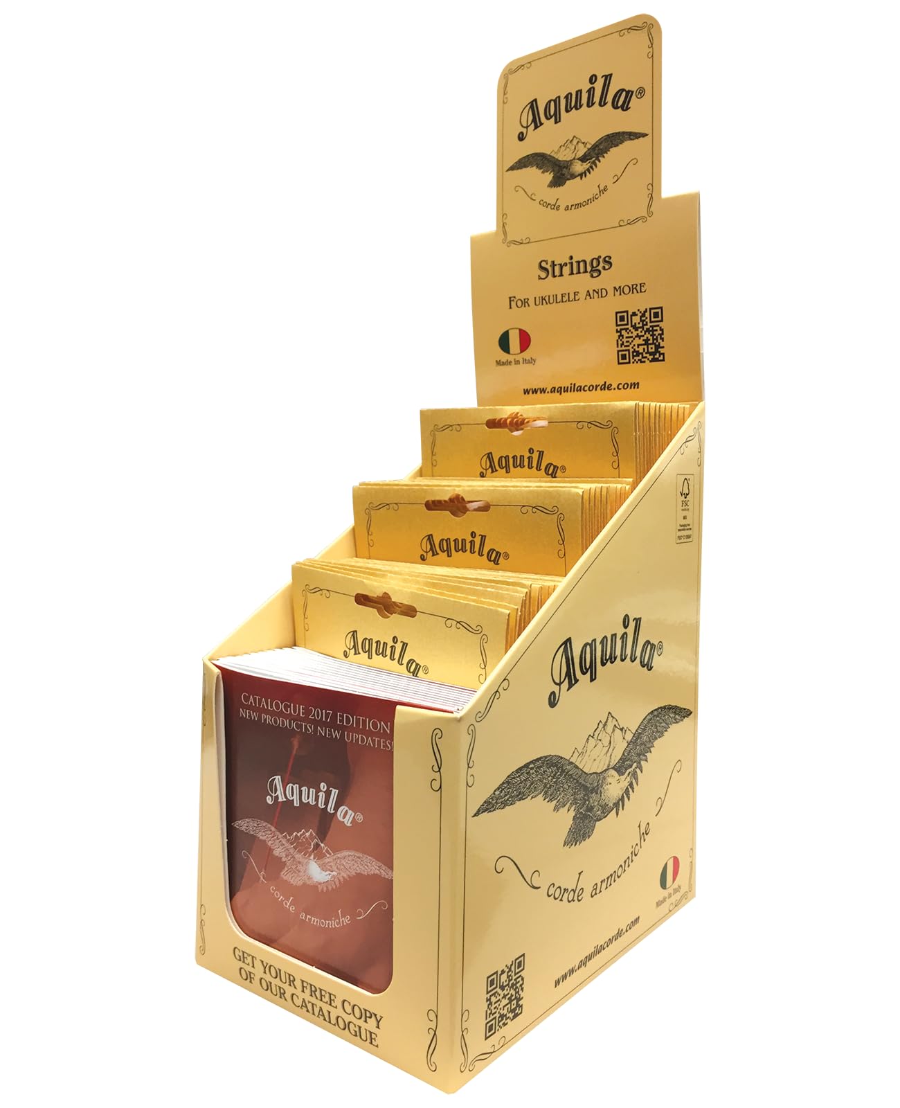 Aquila AQ-POP - Set di corde per ukulele, 36 pezzi
